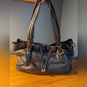 Kenneth Cole Reaction black soft genuine leather bag. Excellent condition.